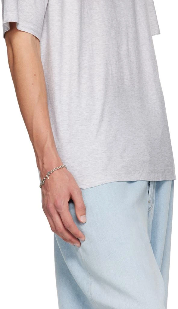 Emanuele Bicocchi SSENSE Exclusive Silver Skull Bracelet 3