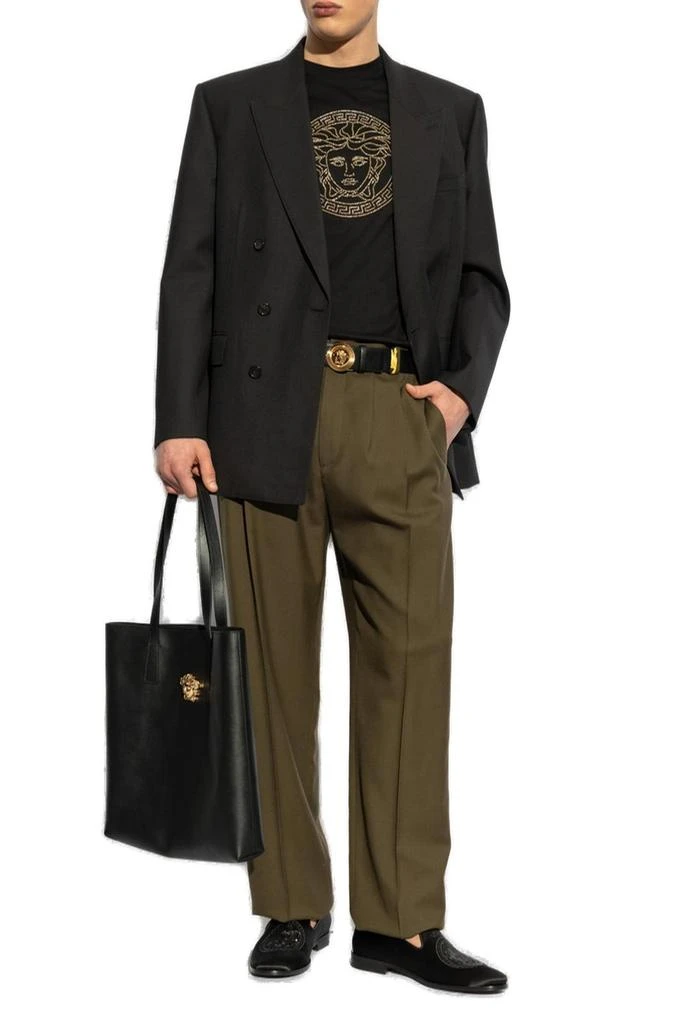 Versace Versace Medusa Head Embellished Crewneck T-Shirt 3