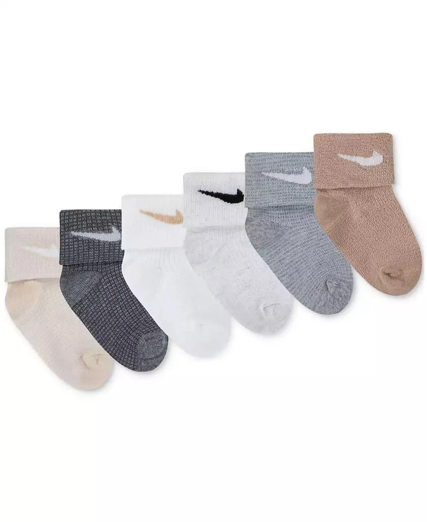 NIKE Baby Waffle Knit Socks, Pack of 6 4