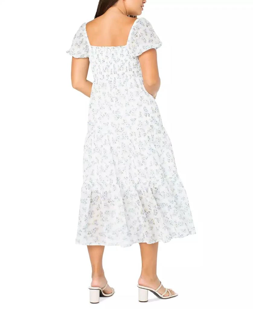 Celebrity Pink Juniors' Smocked Puff-Sleeve Midi Dress 2