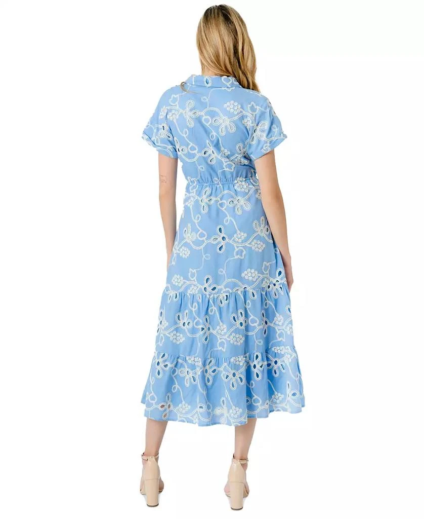 Sam Edelman Women's Rope-Embroidered Eyelet Dress 3