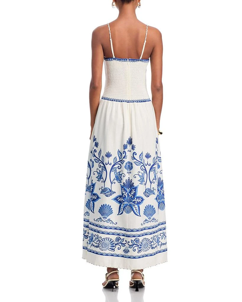 Farm Rio Shell Garden Sleeveless Midi Dress 4