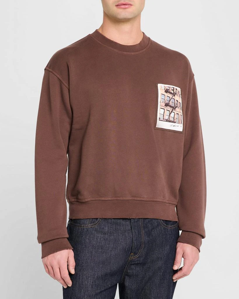 Helmut Lang Men's Postcard Crew Sweatshirt 4