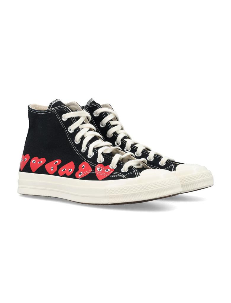 Comme des Garcons Converse X Comme Des Garçons Play Multi Heart Hi Top