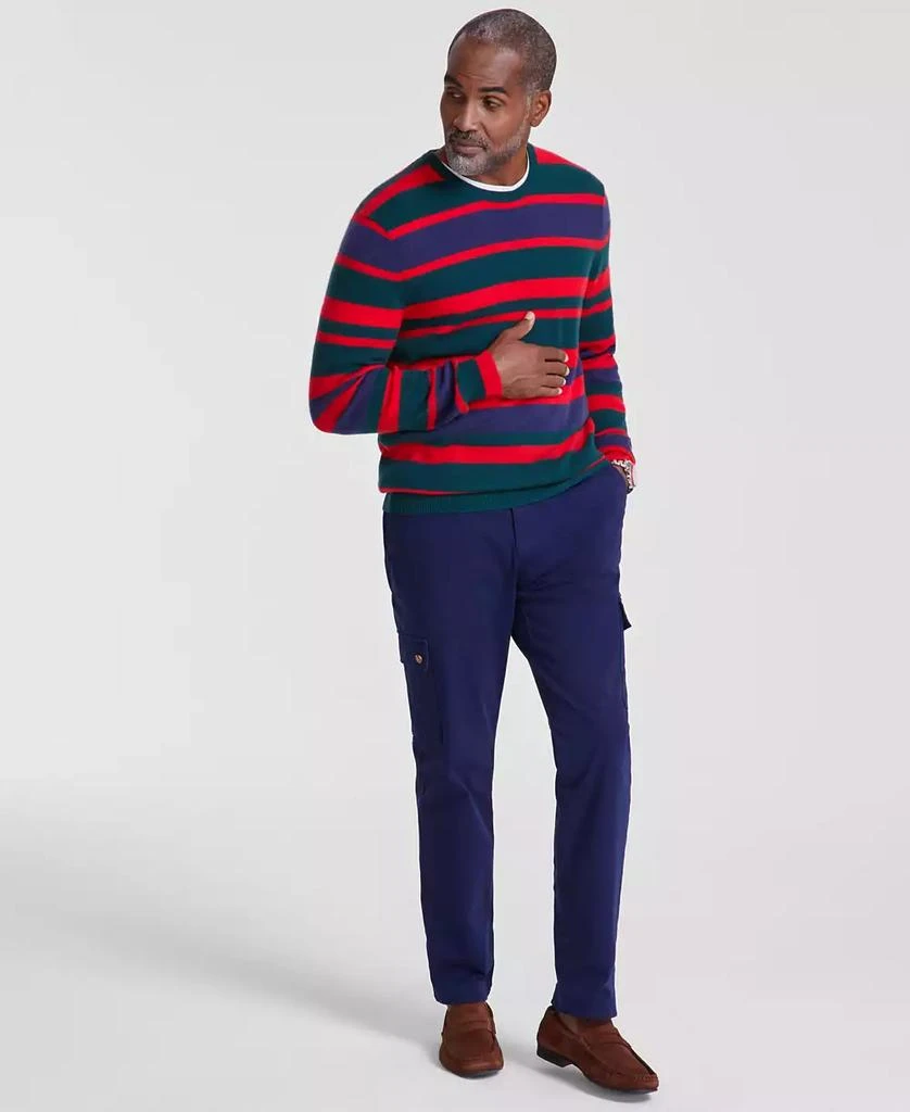 Club Room Men's Printed Stripe Cashmere Crewneck Sweater, Created for Macy's 2