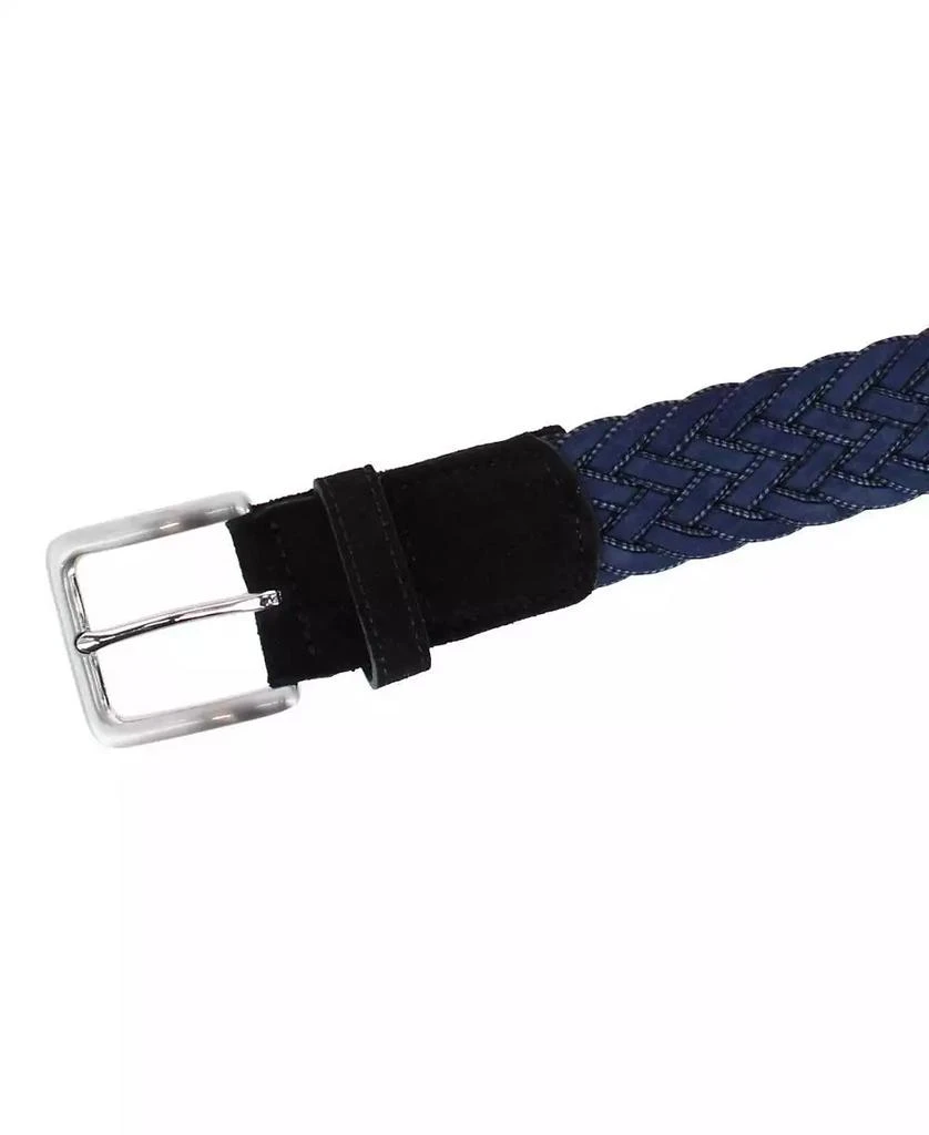 TRAFALGAR Men
s Apollo Italian Braided Suede Versatile Belt 3