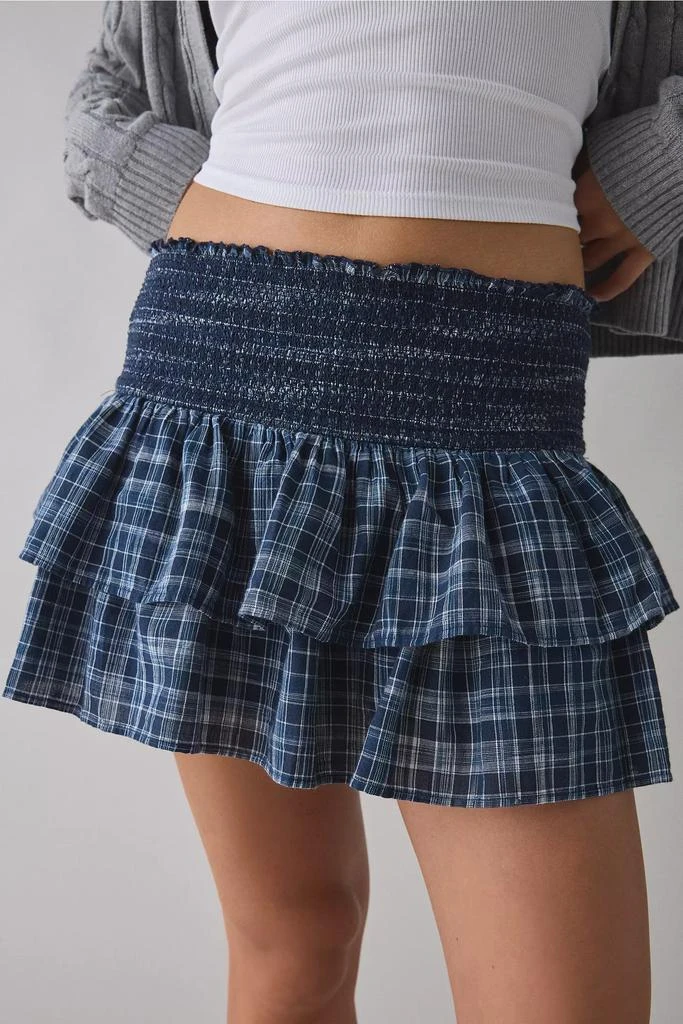 BDG BDG Monika Check Tiered Ruffle Mini Skirt 2