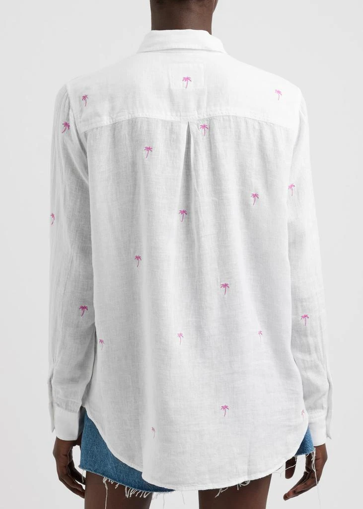 Rails Charli embroidered linen-blend shirt 3