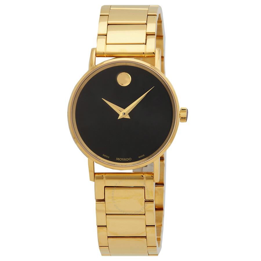 Movado Museum Classic Quartz Black Dial Ladies Watch 0607237