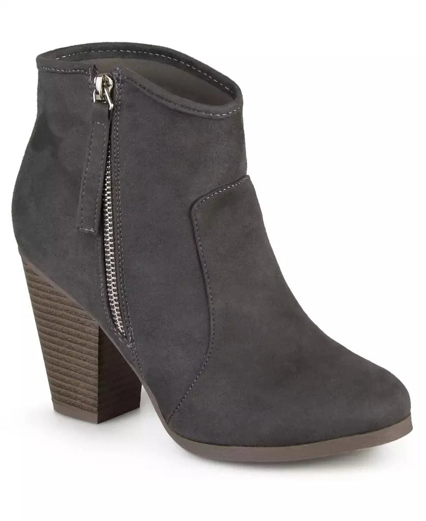 Journee Collection Women's Link Western Zipper Ankle Booties 1