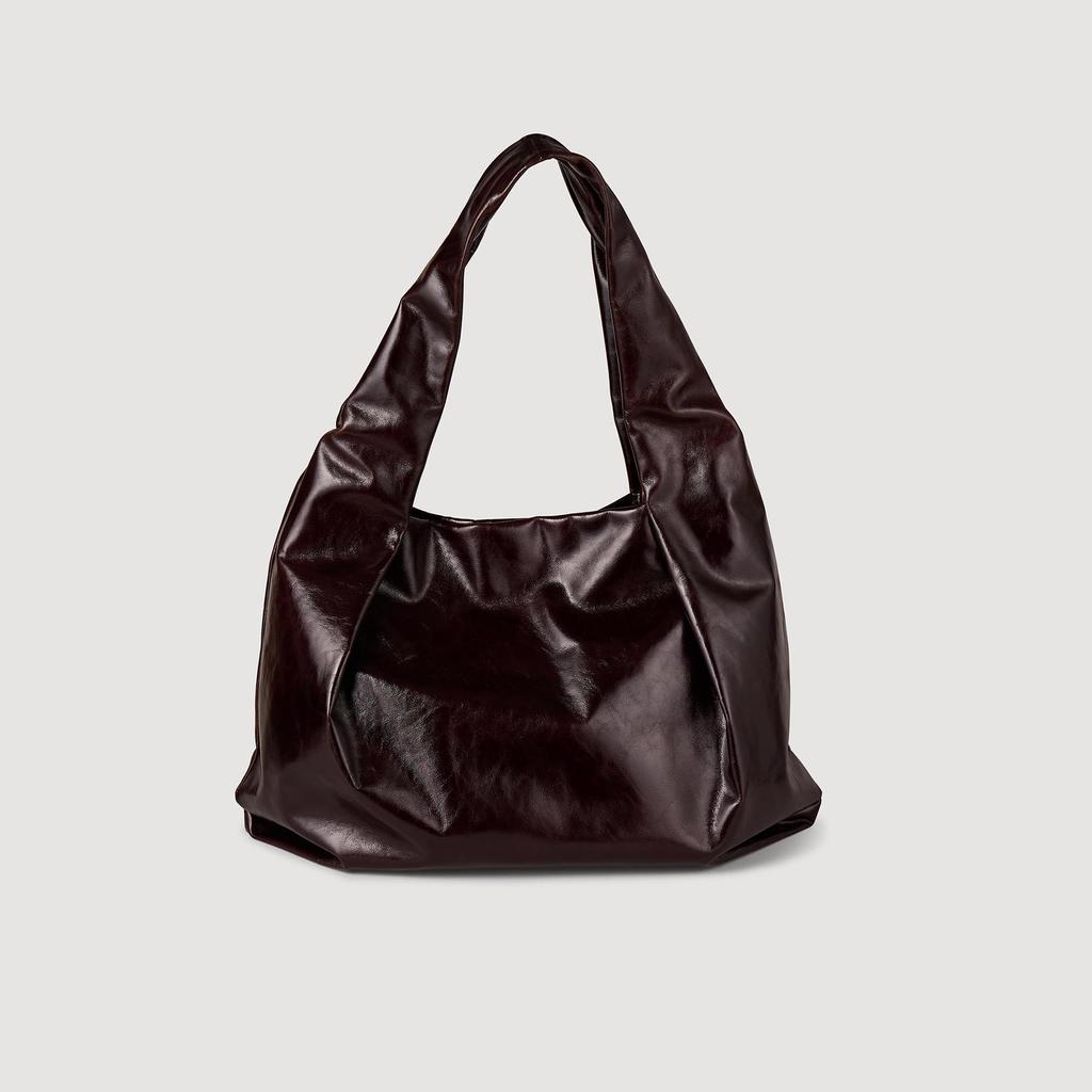 sandro★デニ トートバッグ Sandro Large shiny leather bag - Tote Bags - Free Shipping