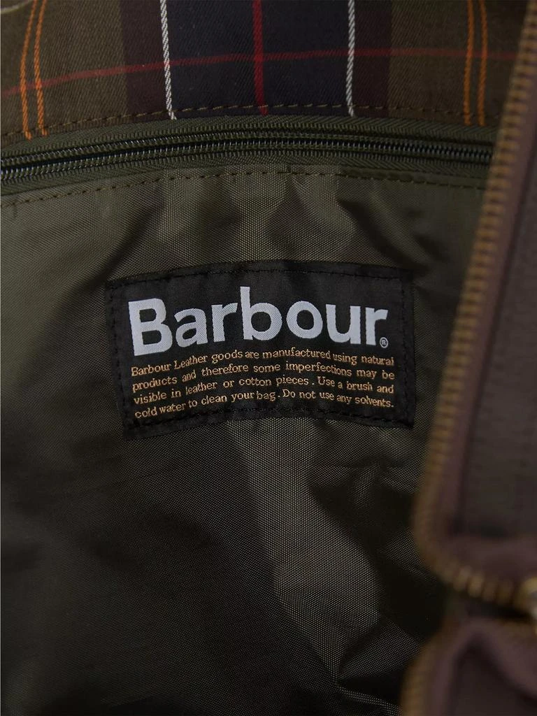 Barbour Medium Travel Explorer Leather Tote Bag 7