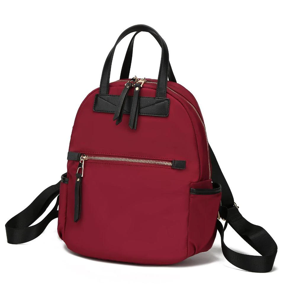MKF Collection By Mia K. Greer Nylon Backpack Multi Pockets 7