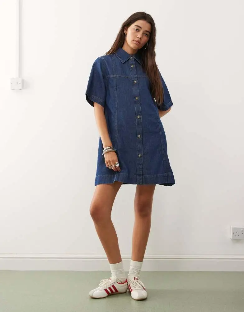 reclaimed vintage mini dress Reclaimed Vintage - Mini Dress - Women - Cotton - 2 US