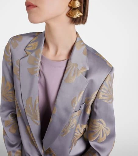 Dries Van Noten Printed jacquard blazer 4
