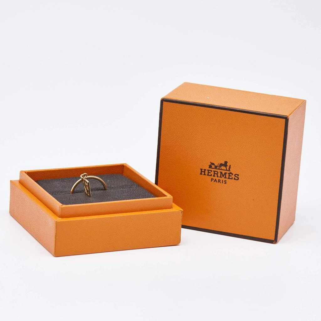 Hermes Hermès Gambade 18k Rose Gold Ring Size 55 7