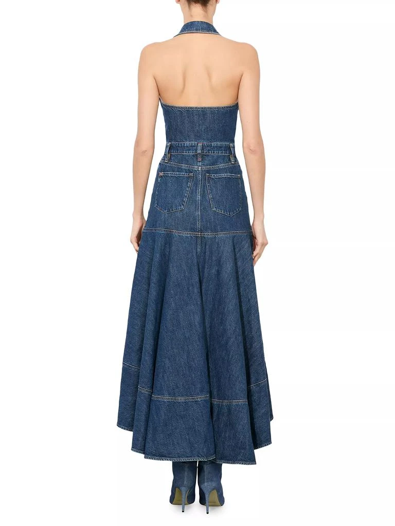 Alice + Olivia Juana High-Low Denim Maxi Dress 5