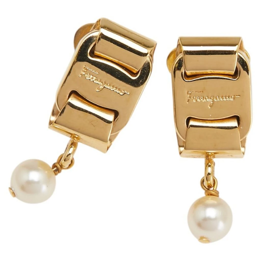 Salvatore Ferragamo Clip Earrings (Pre-Owned)