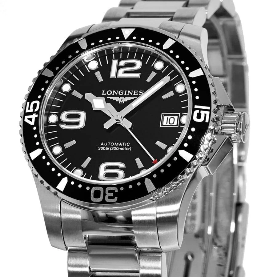 Longines HydroConquest Automatic 39mm Black Dial Steel Men's Watch L3.741.4.56.6 2