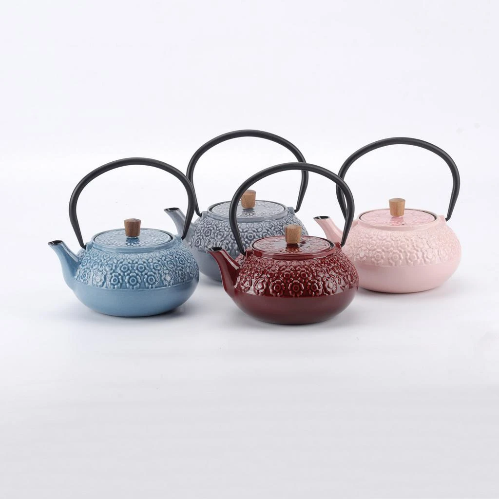 MNML Enameled Cast Iron Teapot - Sakura 5