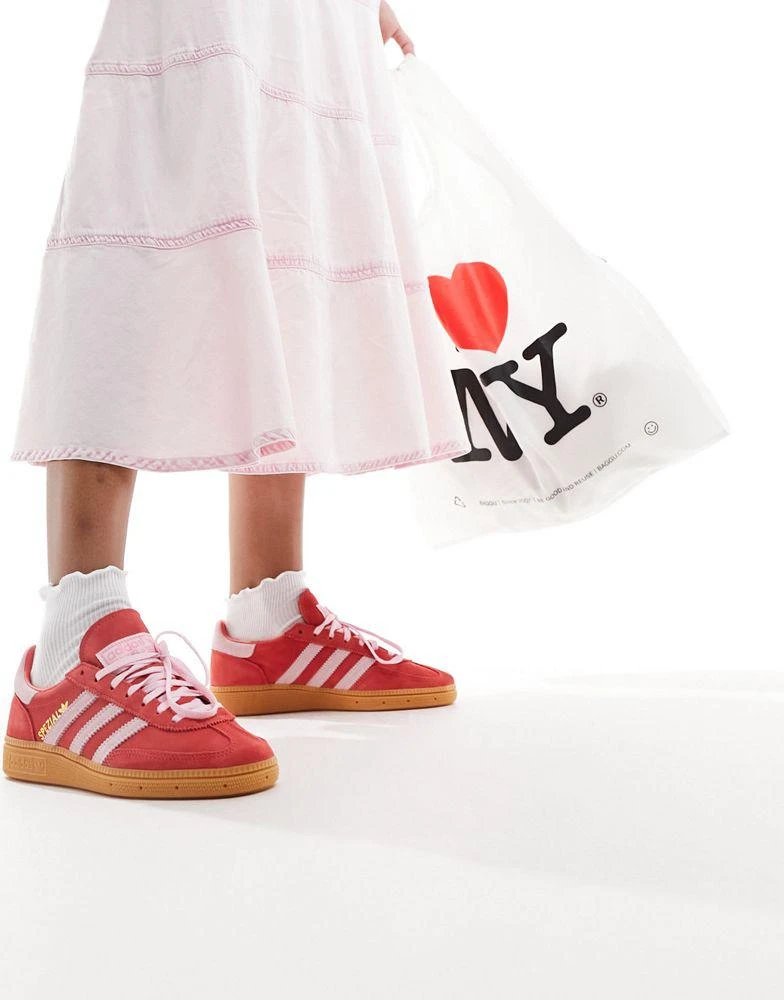 Adidas adidas Originals Handball Spezial trainers in red and pink 5