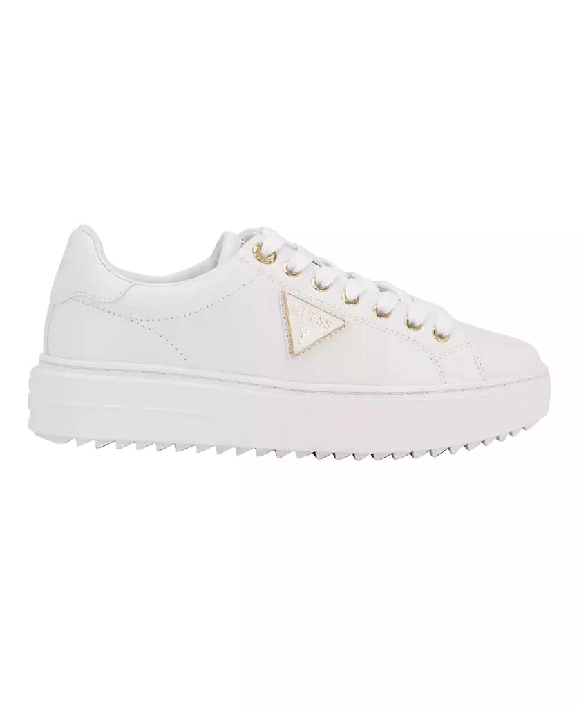 GUESS Women's Denesa Treaded Platform Lace-Up Sneakers 2