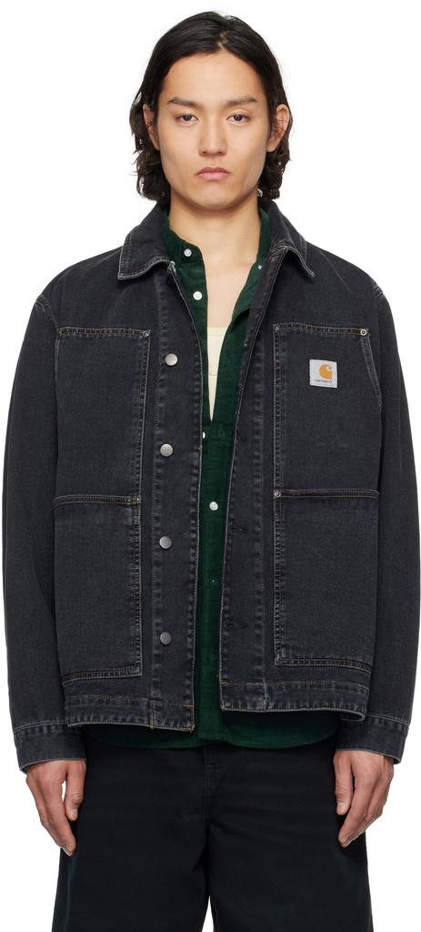 Carhartt WIP Black OG Active Rivet Denim Jacket - Jackets