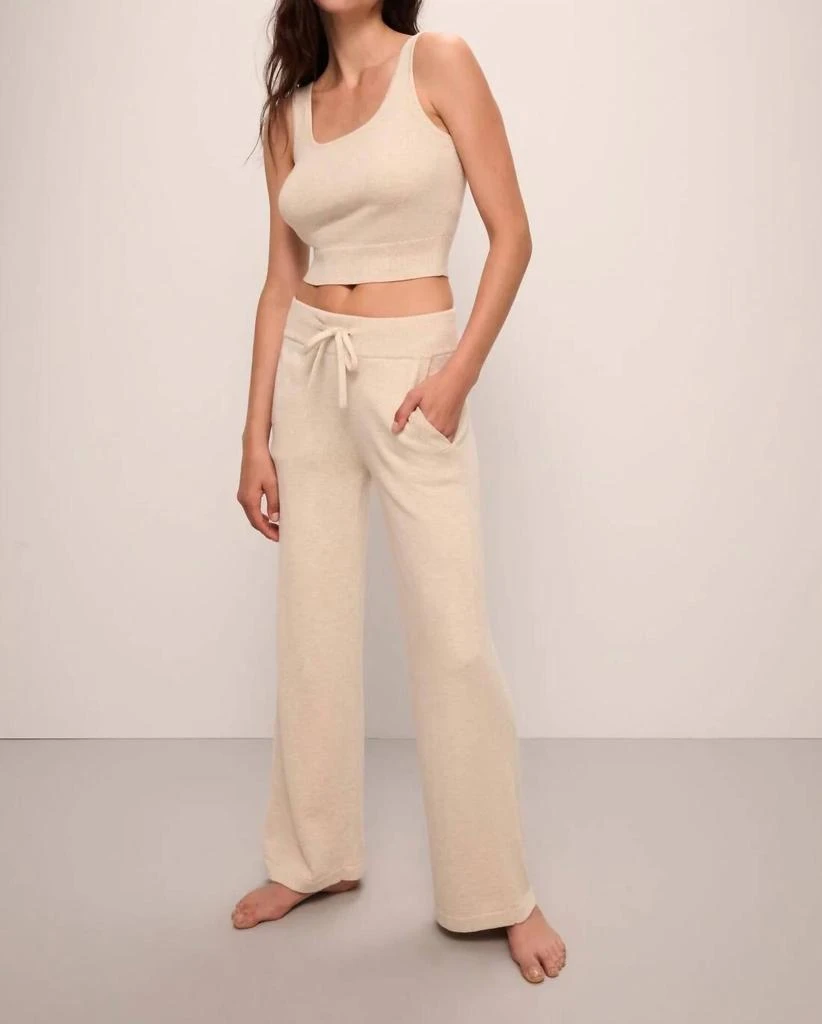 Eberjey Recycled Sweater Pant In Oat 3
