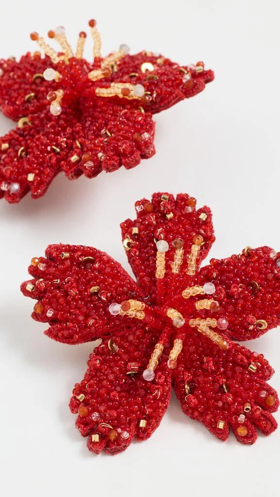 Deepa Gurnani Deepa Gurnani Hibiscus Earrings 3