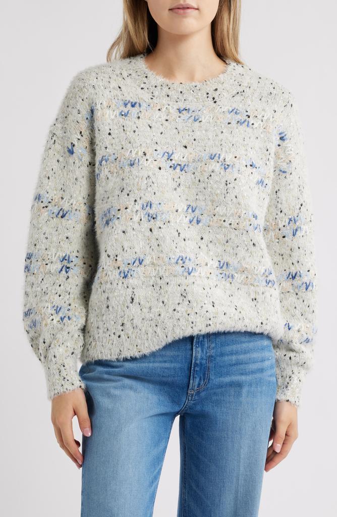 Bobeau Eyelash Crewneck Sweater
