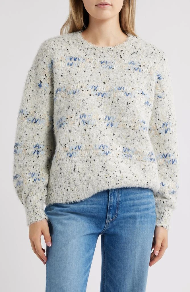 Bobeau Eyelash Crewneck Sweater 1