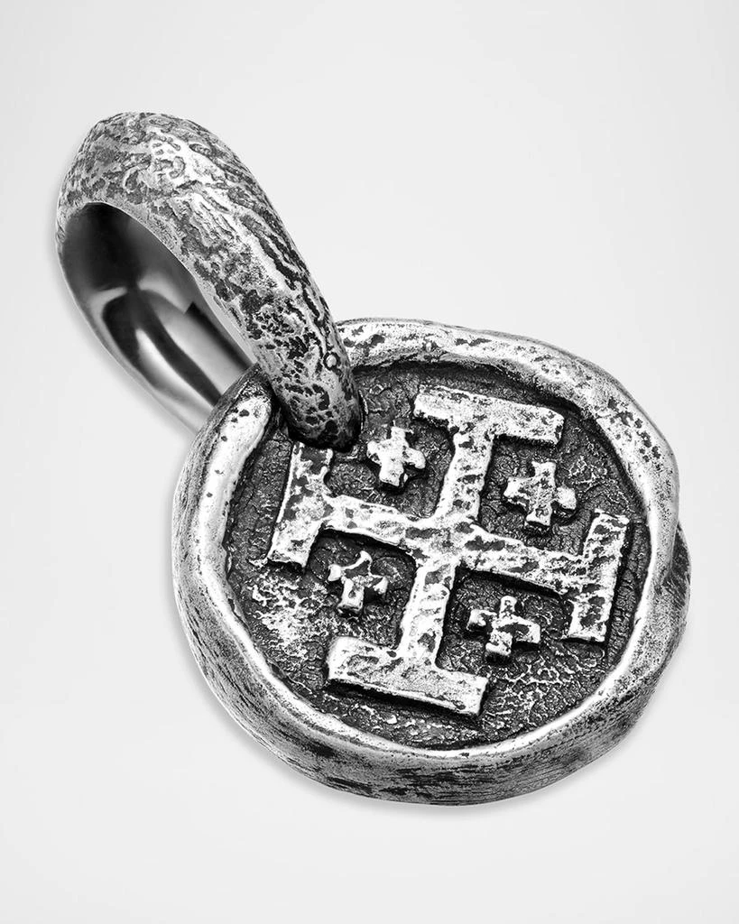 David Yurman Men's Shipwreck Coin Pendant in Silver, 16.8mm 3
