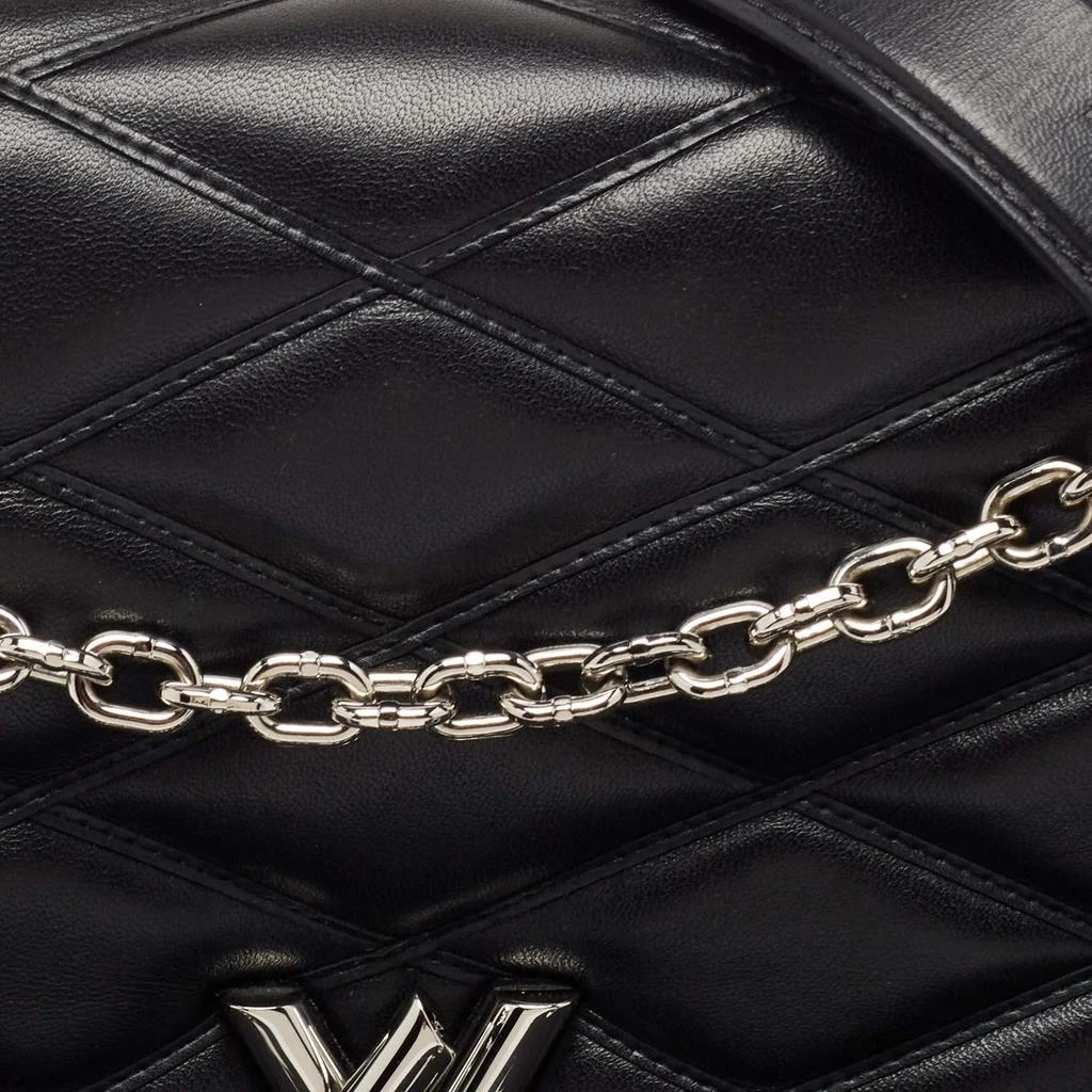 Louis Vuitton Louis Vuitton Black Leather Malletage GO-14 MM Bag 5