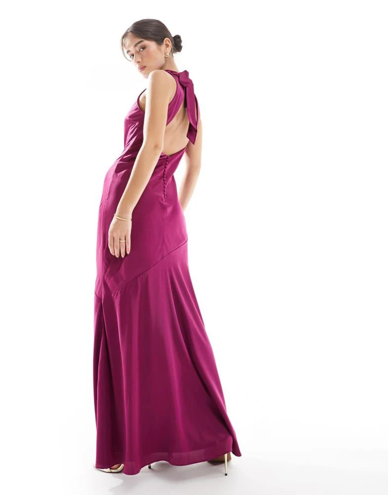 TFNC London Women's Lesley Plum Maxi Dress | Size: 12 TFNC London Women's Lesley Plum Maxi Dress | Size: 12