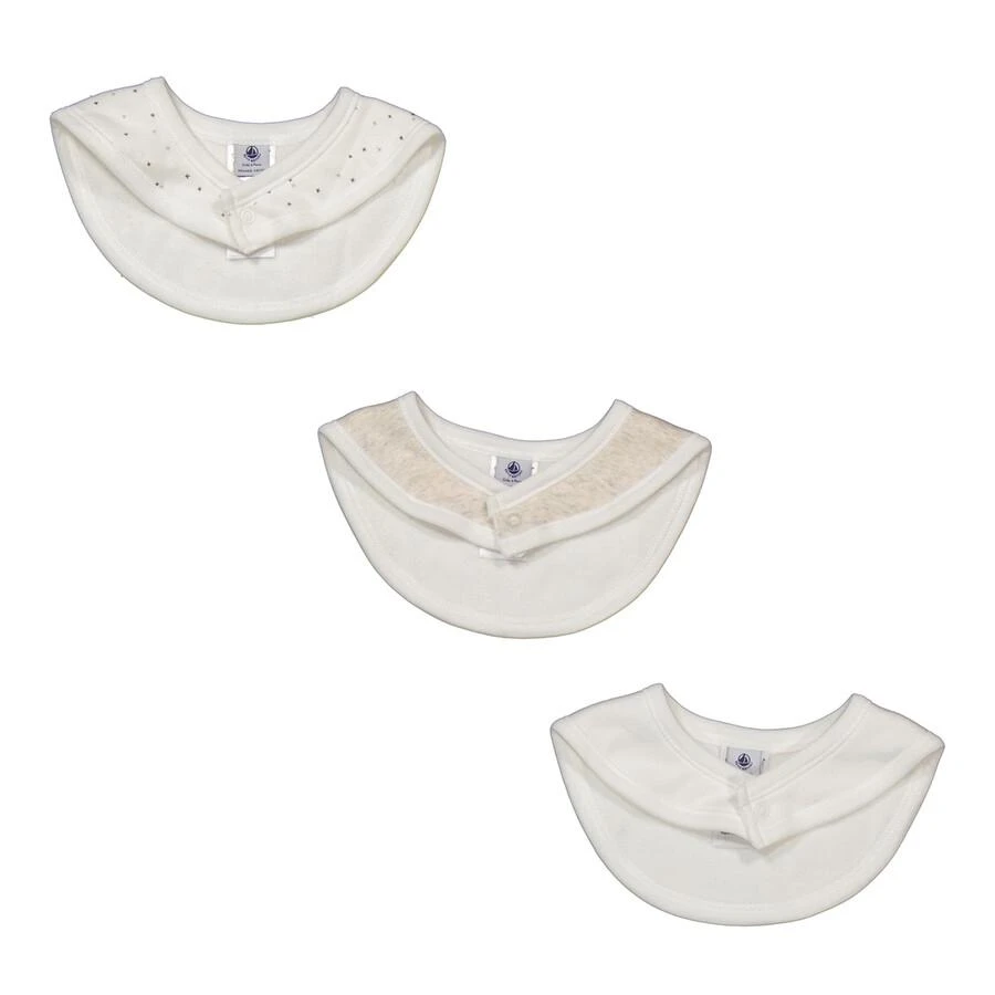 PETIT BATEAU Petit Bateau Infant 3-Pack Baby Bibs, Size 12M 3