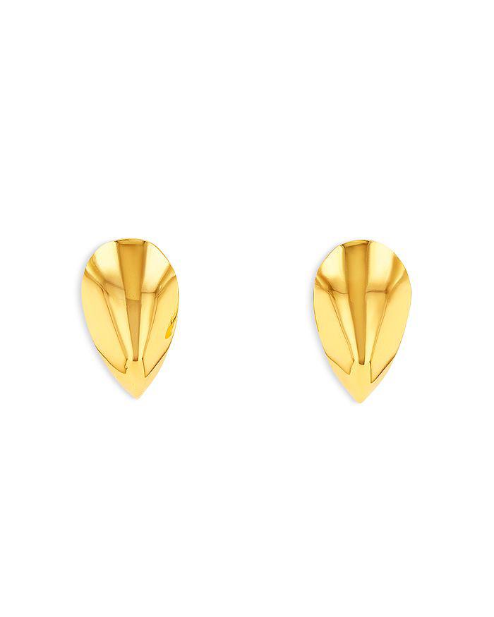 Suzanne Kalan Golden Curved Claw Stud Earrings in 18K Yellow Gold