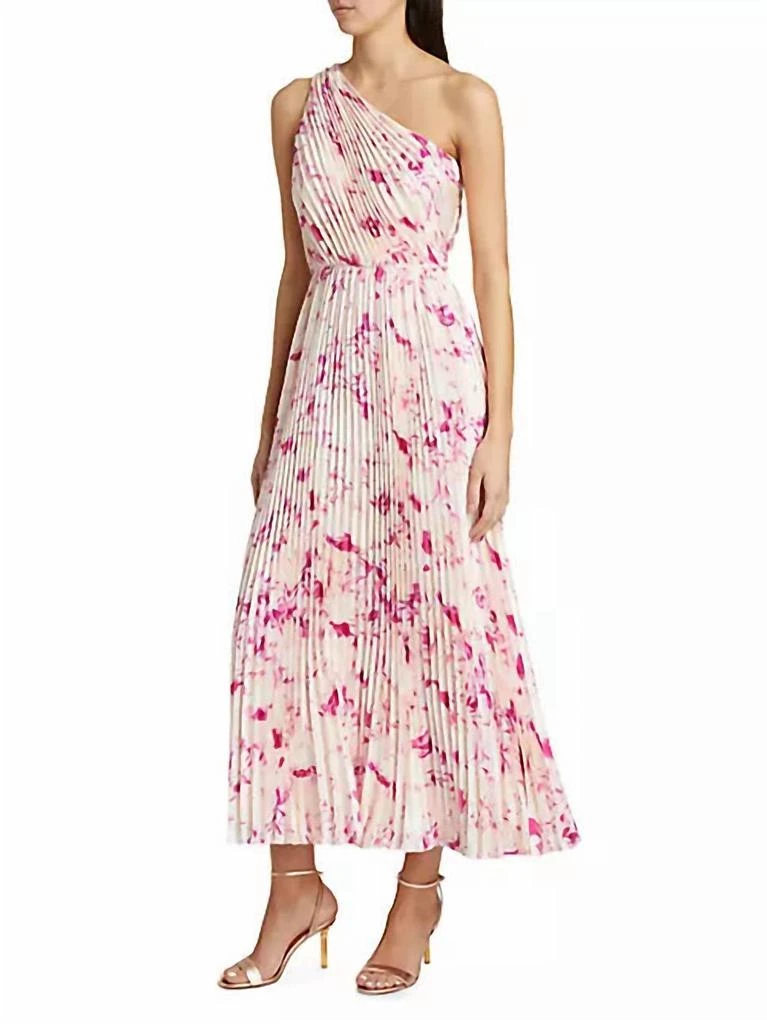 Monique Lhuillier Monique Lhuillier - Alina One Shoulder Midi Dress 4
