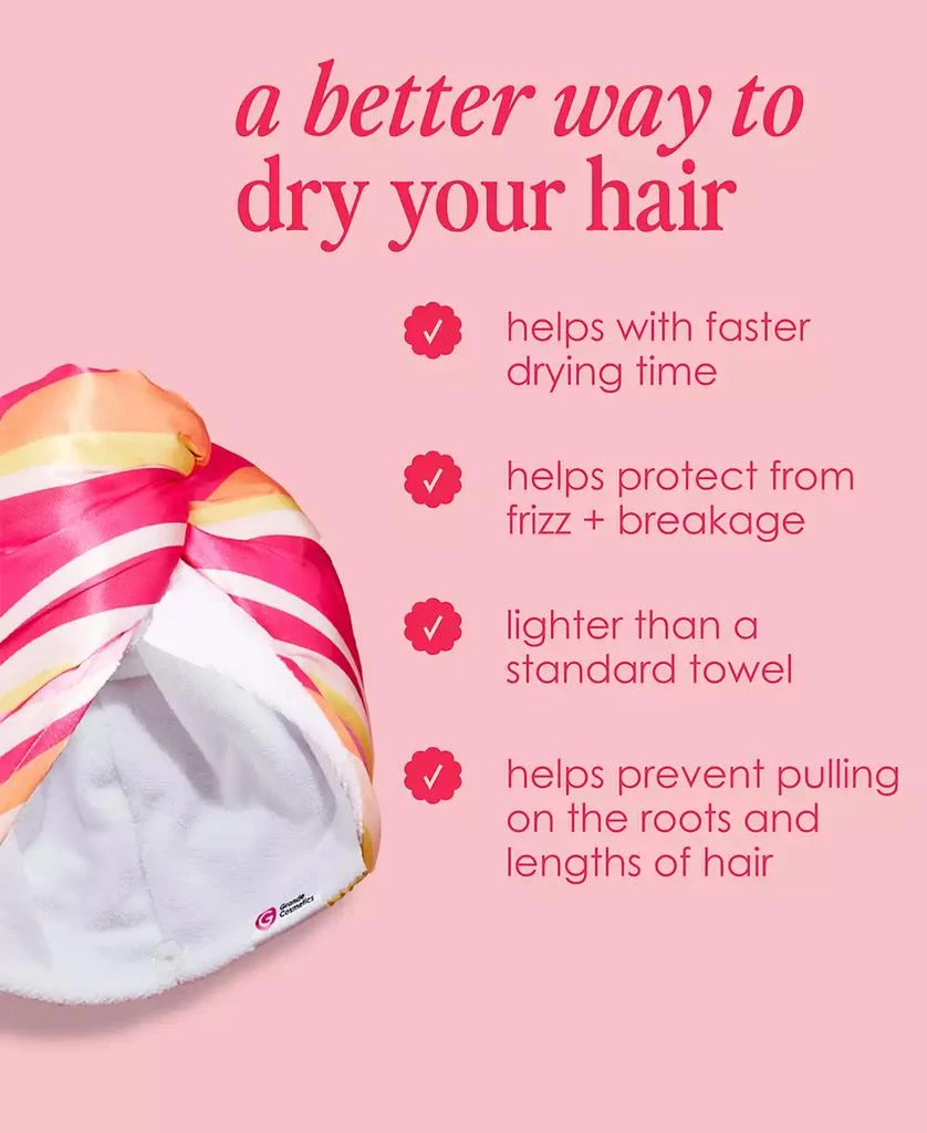 Grande Cosmetics GrandeHAIR Microfiber & Satin Towel 7