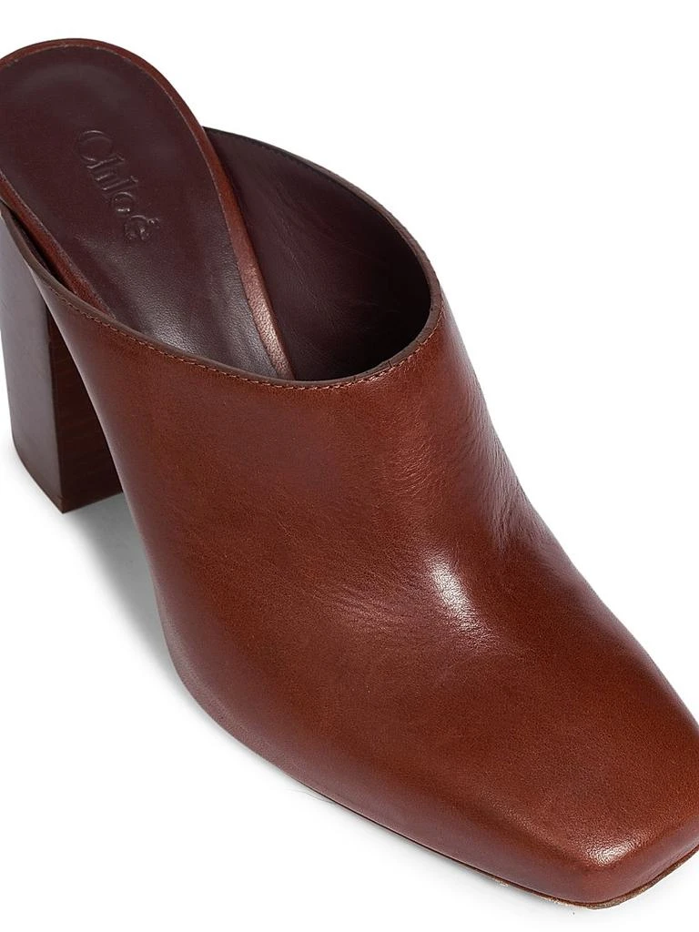 Chloé Ambre 105MM Leather Mules 6