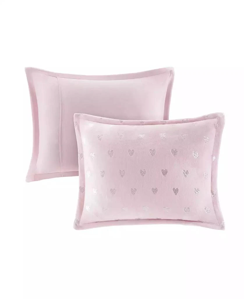 Intelligent Design Rosalie Metallic Heart 3-Pc. Comforter Set 8