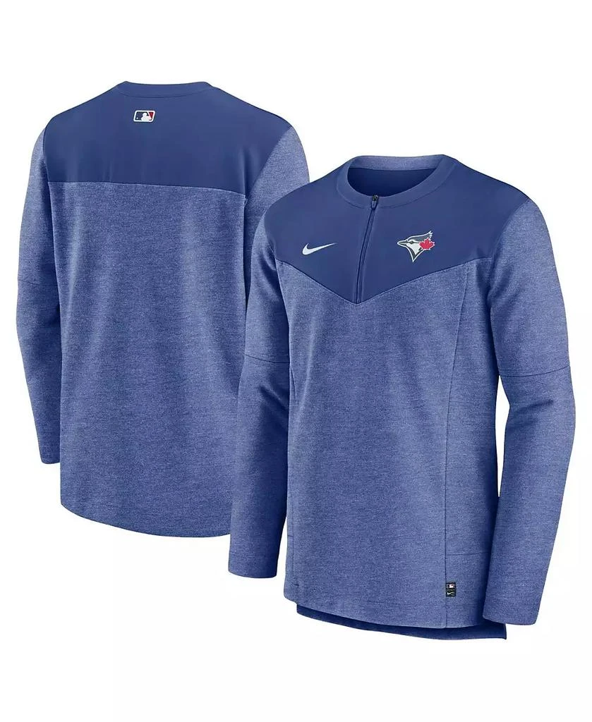NIKE Men's Royal Toronto Blue Jays Authentic Collection Game Time Performance Half-Zip Top 1
