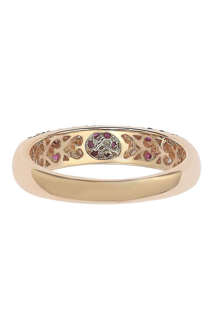 Suzy Levian 3-Row Pavé Cubic Zirconia Eternity Band Ring 3
