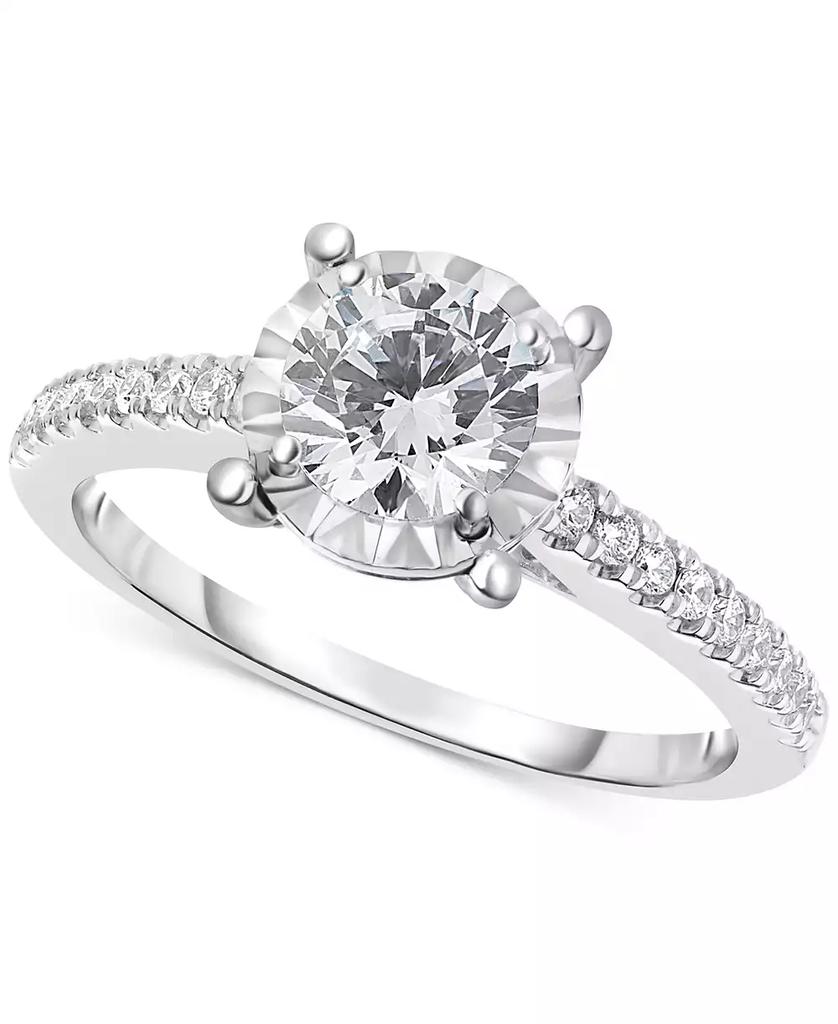 TruMiracle Diamond Engagement Ring (3/4 ct. t.w.) in 14k White Gold