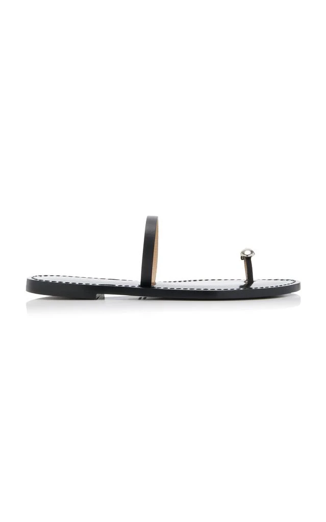 AMANU AMANU - The Kibera Leather Sandals - Black - IT 42 - Moda Operandi 1