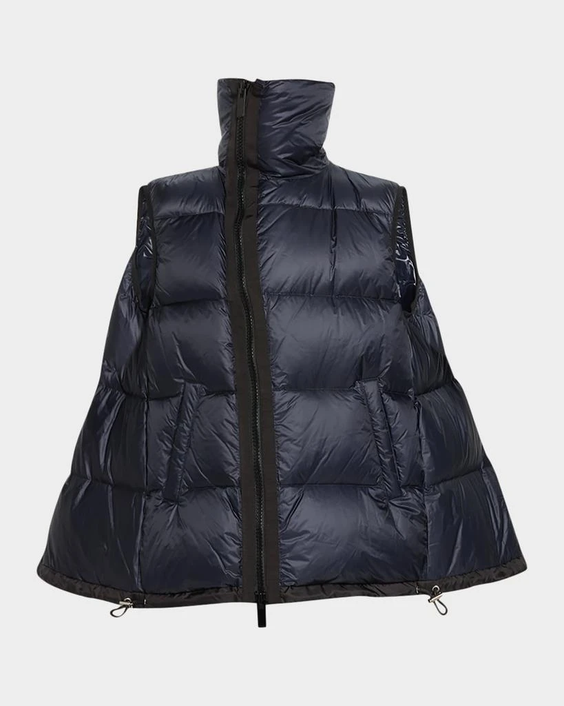 Sacai Asymmetric Zipper Puffer Vest 1
