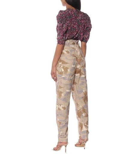 Isabel Marant Iona high-rise cotton-blend pants 3