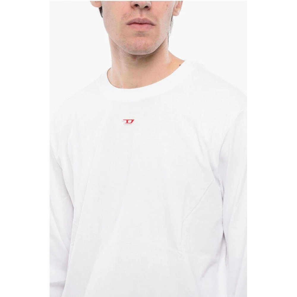 Diesel TAG Long Sleeves T-JUST-LS-D Crew-neck T-shirt with Men's Embr 3