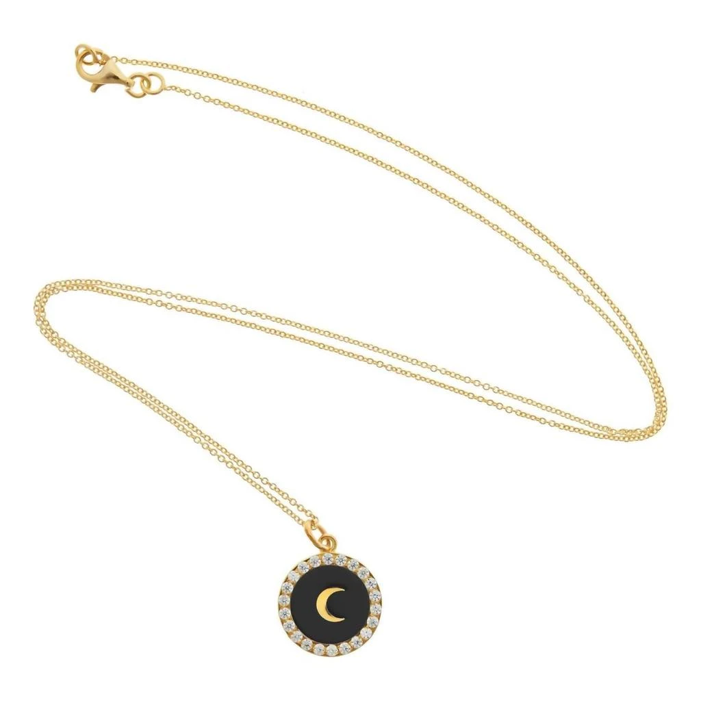 Eye M Women
s Moon Crystal Necklace