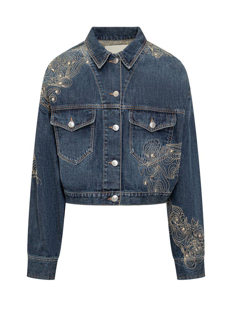 Isabel Marant Isabel Marant Embroidered Denim Jacket