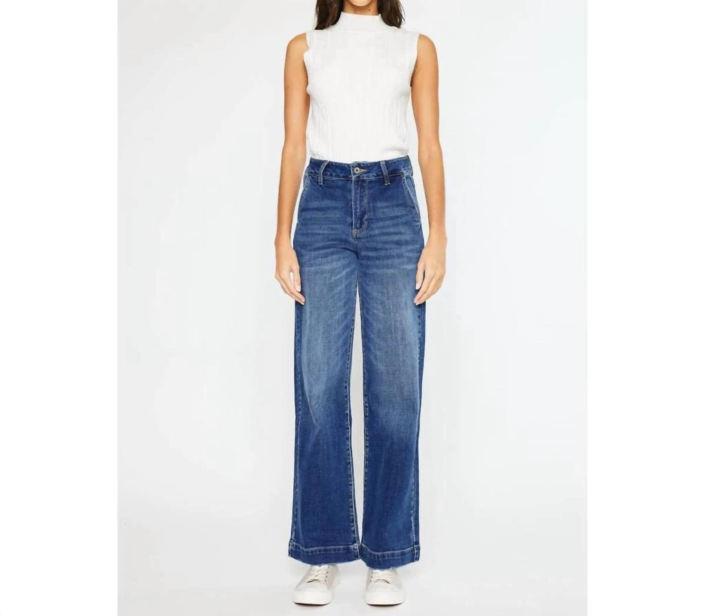 KanCan Kancan - High Rise Trouser Wide Leg Jeans 1